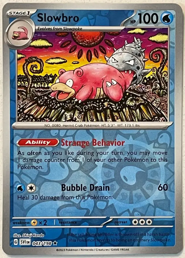 Slowbro [Reverse Holo] - Pokemon Scarlet & Violet #43