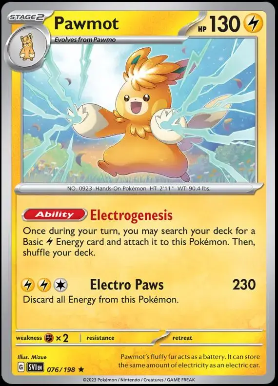 Pawmot - Pokemon Scarlet & Violet #76