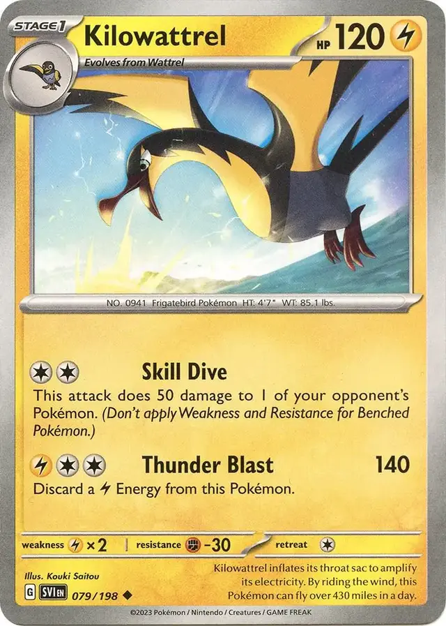 Kilowattrel - Pokemon Scarlet & Violet #79