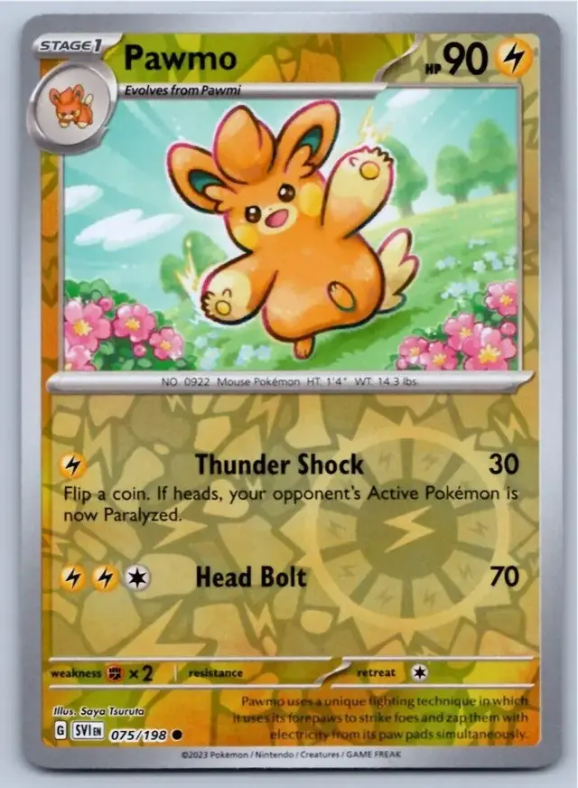 Pawmo [Reverse Holo] - Pokemon Scarlet & Violet #75