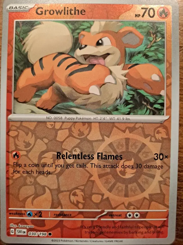 Growlithe [Reverse Holo] - Pokemon Scarlet & Violet #30