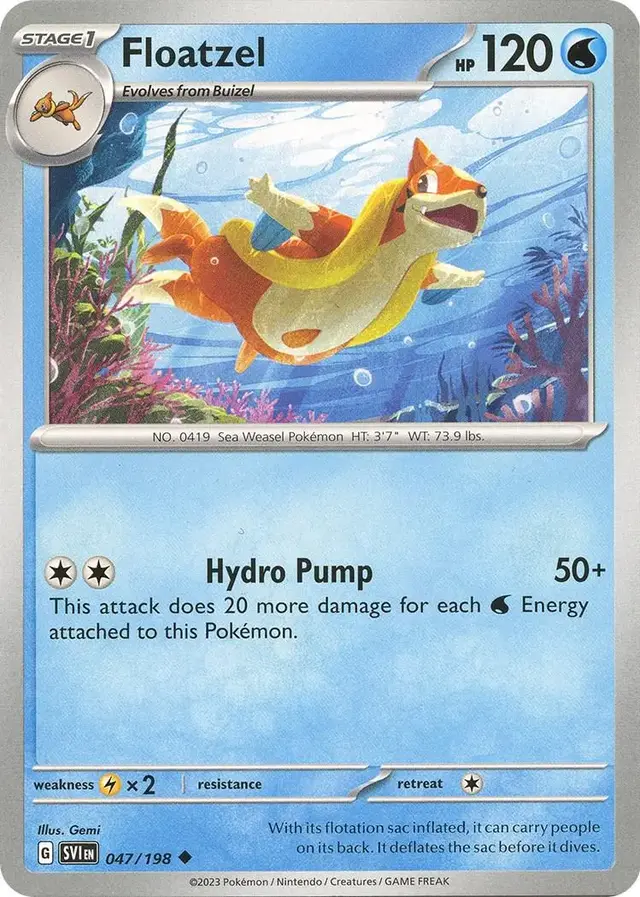 Floatzel - Pokemon Scarlet & Violet #47