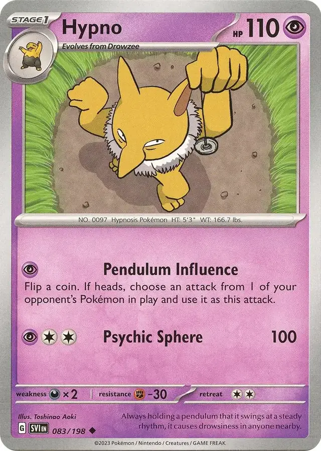 Hypno - Pokemon Scarlet & Violet #83