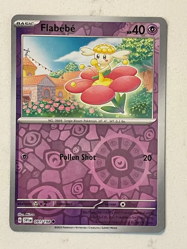 Flabebe [Reverse Holo] - Pokemon Scarlet & Violet #91