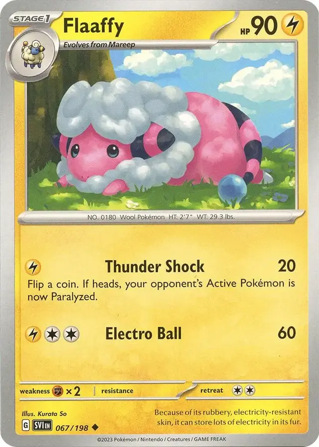 Flaaffy - Pokemon Scarlet & Violet #67