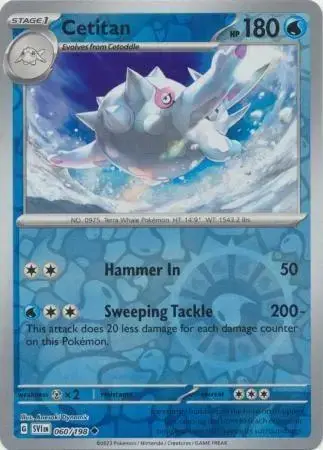 Cetitan [Reverse Holo] - Pokemon Scarlet & Violet #60