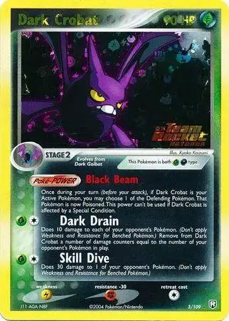 Dark Crobat [Reverse Holo] - Pokemon Team Rocket Returns #3