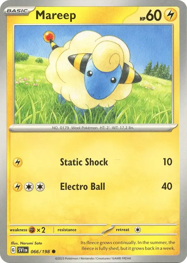 Mareep - Pokemon Scarlet & Violet #66
