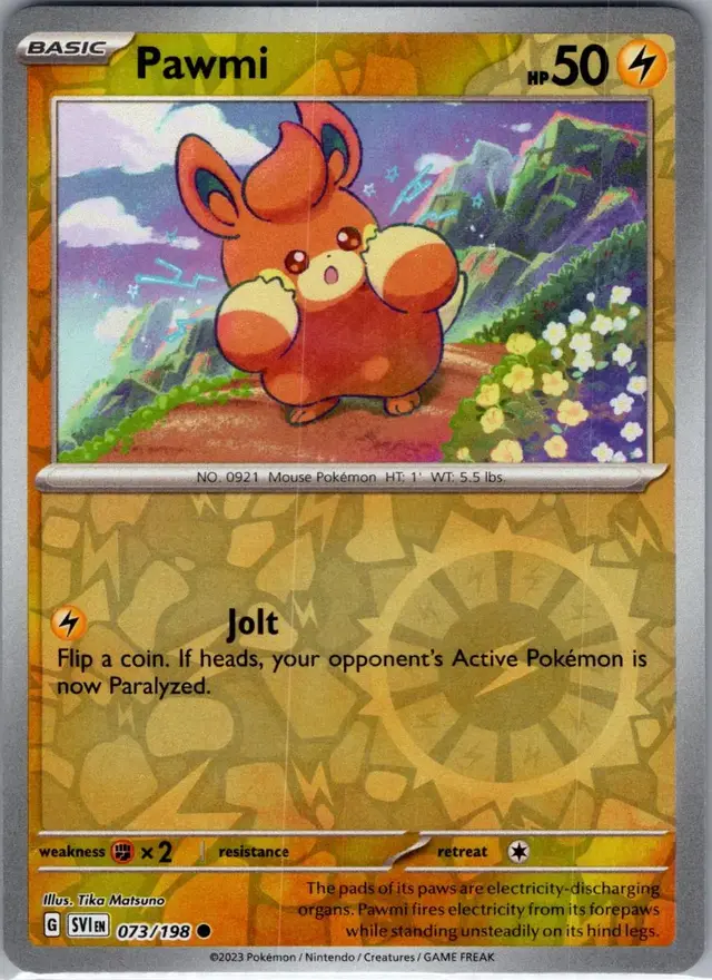 Pawmi [Reverse Holo] - Pokemon Scarlet & Violet #73