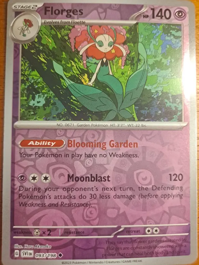 Florges [Reverse Holo] - Pokemon Scarlet & Violet #93