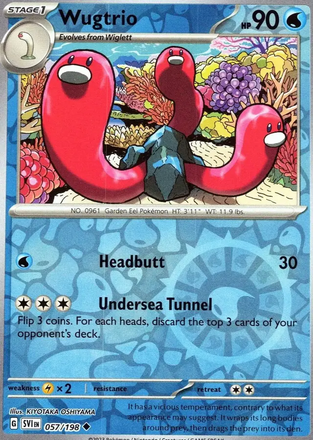 Wugtrio [Reverse Holo] - Pokemon Scarlet & Violet #57