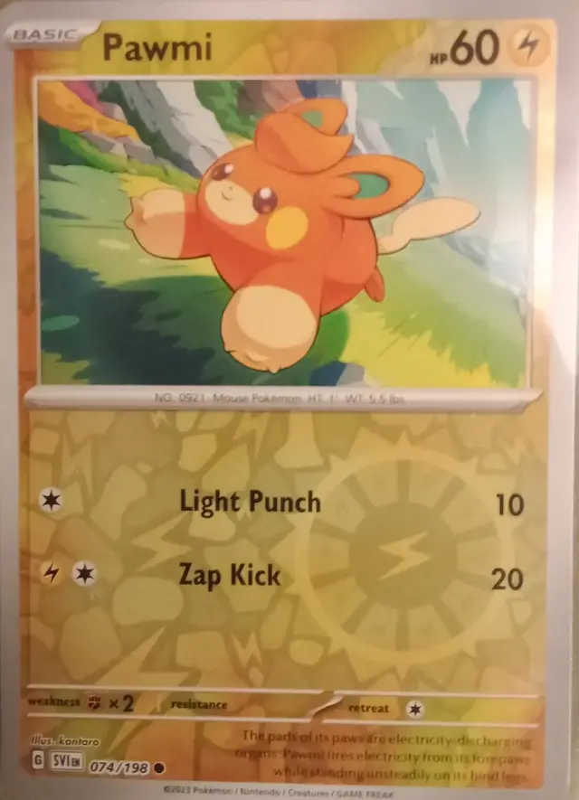 Pawmi [Reverse Holo] - Pokemon Scarlet & Violet #74