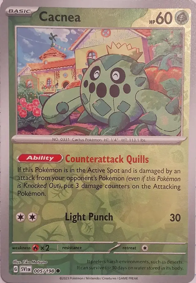 Cacnea [Reverse Holo] - Pokemon Scarlet & Violet #5