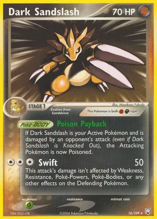 Dark Sandslash - Pokemon Team Rocket Returns #18