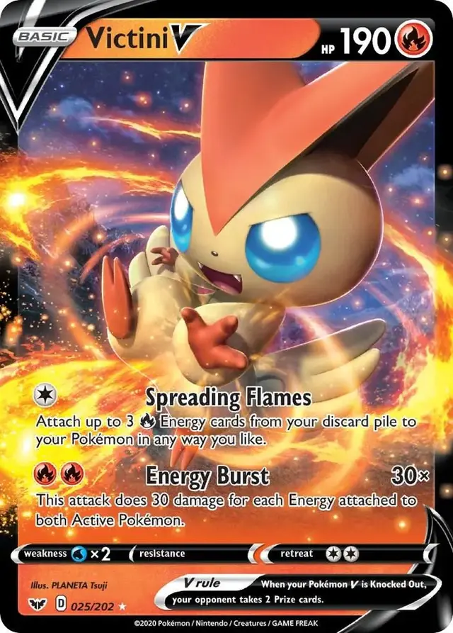 Victini V #25 - Pokemon Sword & Shield