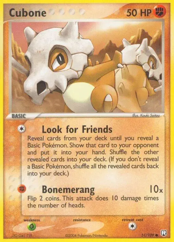 Cubone - Pokemon Team Rocket Returns #51