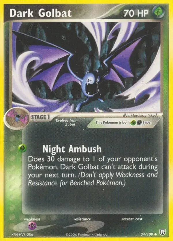 Dark Golbat - Pokemon Team Rocket Returns #34
