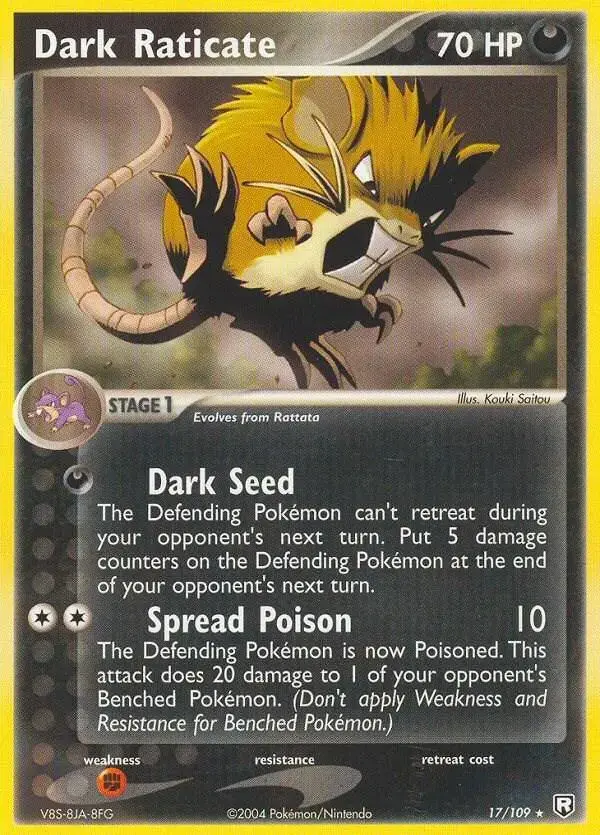 Dark Raticate - Pokemon Team Rocket Returns #17