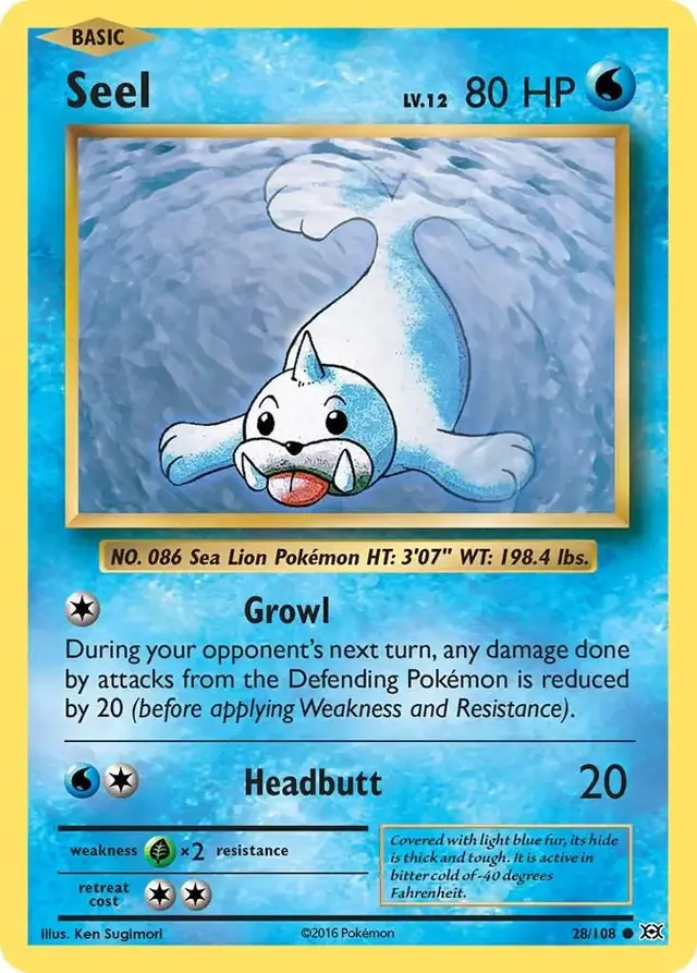 Seel - Pokemon Evolutions #28