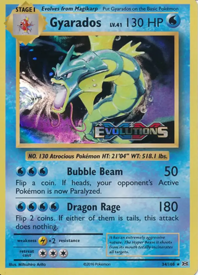 Gyarados [Prerelease] - Pokemon Evolutions #34