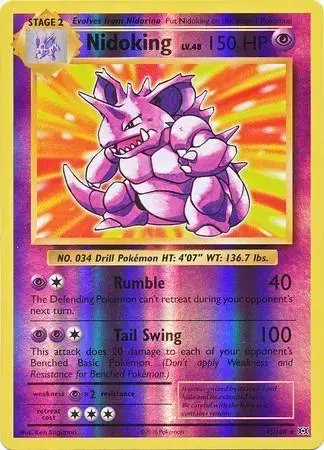 Nidoking [Reverse Holo] - Pokemon Evolutions #45