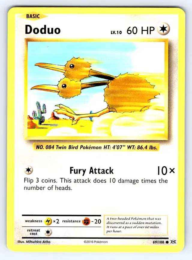 Doduo - Pokemon Evolutions #69