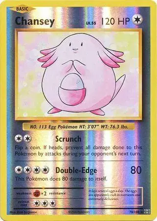Chansey [Reverse Holo] - Pokemon Evolutions #70