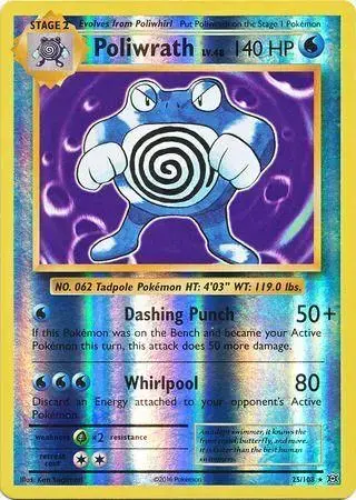 Poliwrath [Reverse Holo] - Pokemon Evolutions #25