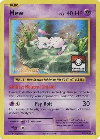 Mew [1st Place League] - Pokemon Evolutions #53