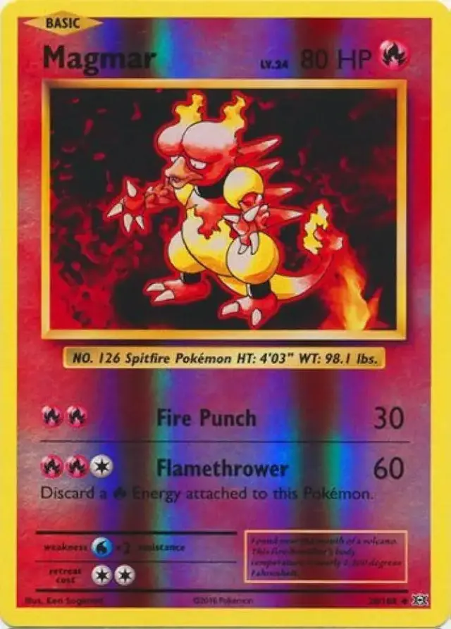 Magmar [Reverse Holo] - Pokemon Evolutions #20