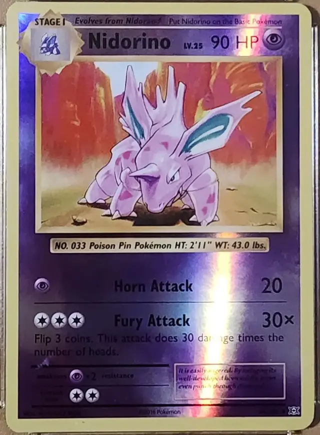 Nidorino [Reverse Holo] - Pokemon Evolutions #44