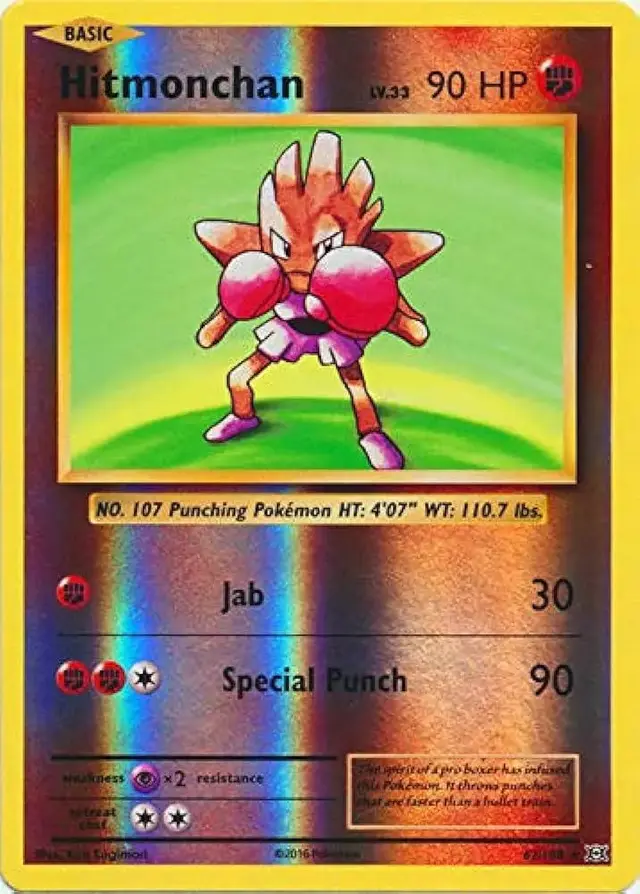 Hitmonchan [Reverse Holo] - Pokemon Evolutions #62