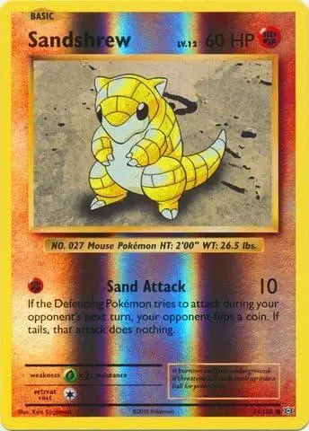 Sandshrew [Reverse Holo] - Pokemon Evolutions #54
