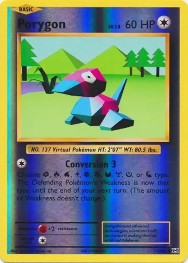 Porygon [Reverse Holo] - Pokemon Evolutions #71