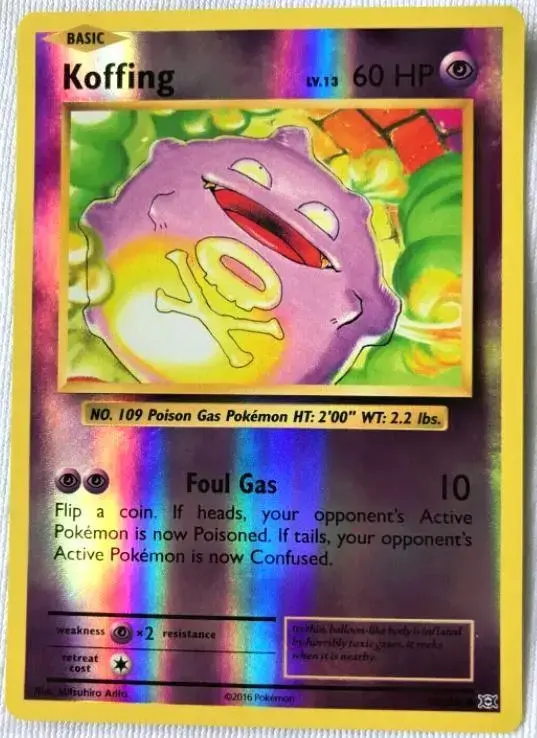 Koffing [Reverse Holo] - Pokemon Evolutions #50
