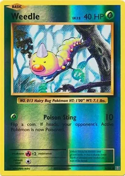 Weedle [Reverse Holo] - Pokemon Evolutions #5