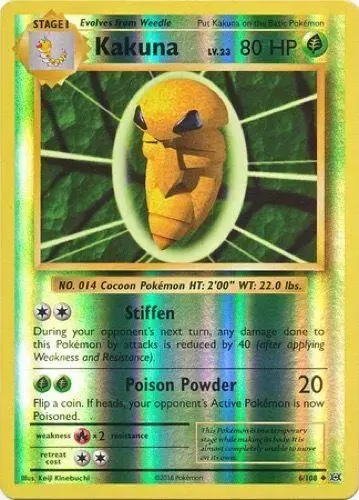 Kakuna [Reverse Holo] - Pokemon Evolutions #6