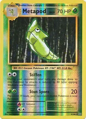 Metapod [Reverse Holo] - Pokemon Evolutions #4