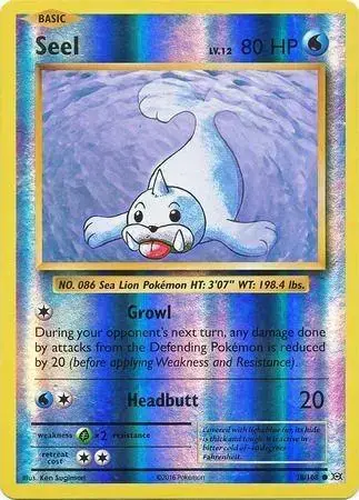 Seel [Reverse Holo] - Pokemon Evolutions #28