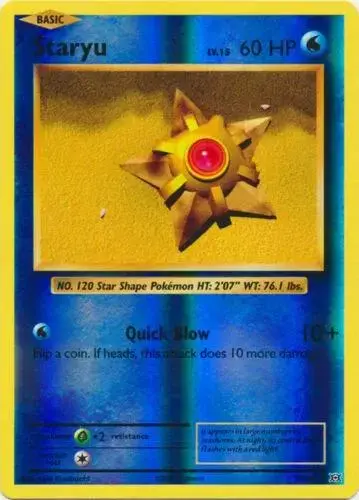 Staryu [Reverse Holo] - Pokemon Evolutions #30