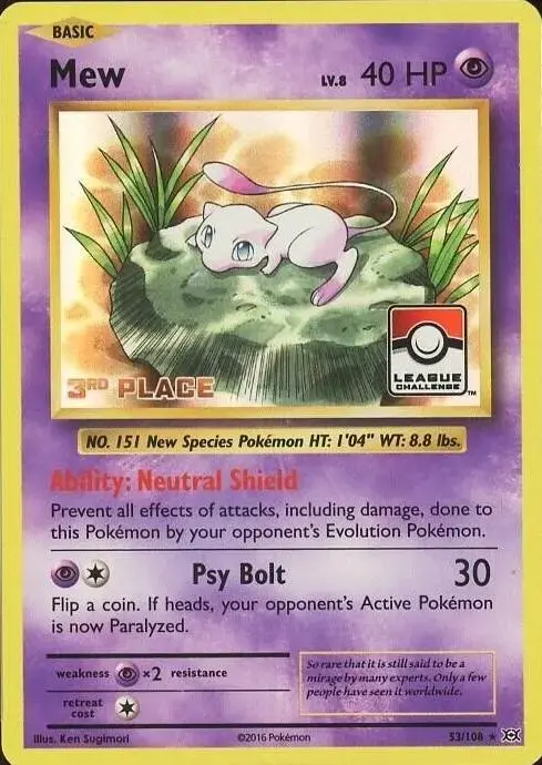 Mew [3rd Place League] - Pokemon Evolutions #53