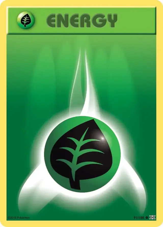 Grass Energy - Pokemon Evolutions #91