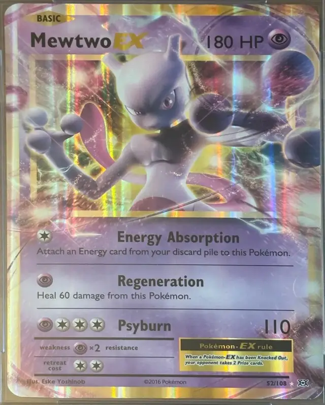 Mewtwo EX [Jumbo] - Pokemon Evolutions #52