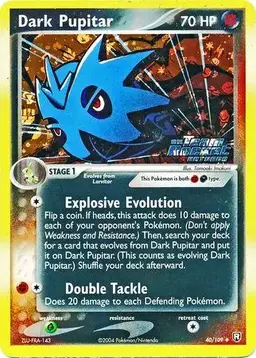 Dark Pupitar [Reverse Holo] - Pokemon Team Rocket Returns