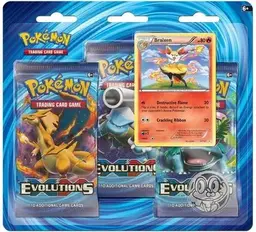 3 Pack Blister [Braixen] - Pokemon Evolutions