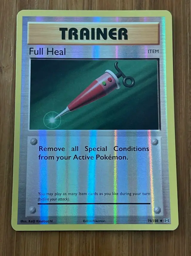 Full Heal [Reverse Holo] - Pokemon Evolutions #78