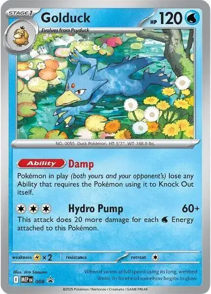 Golduck - Pokemon Mega Evolution Promos #8