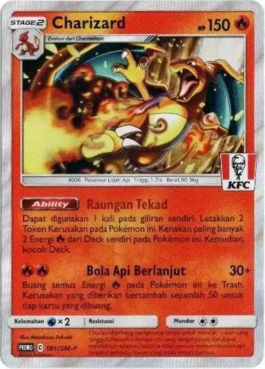 Charizard [KFC] #181/SM-P - Pokemon Japanese Sun & Moon Promos #181