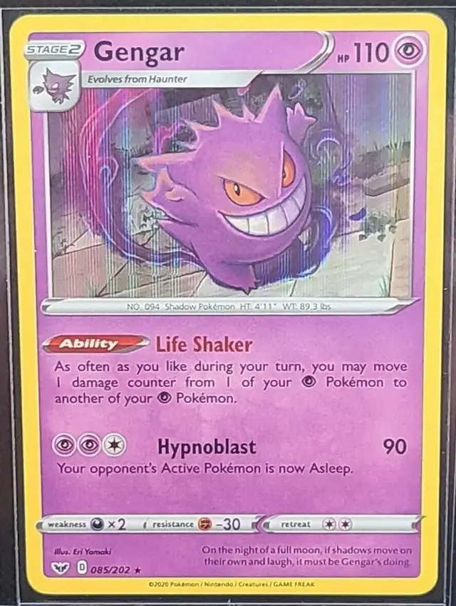 Gengar [Holo] - Pokemon Sword & Shield #85