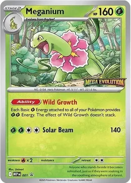 Meganium [Stamped] - Pokemon Mega Evolution Promos #1